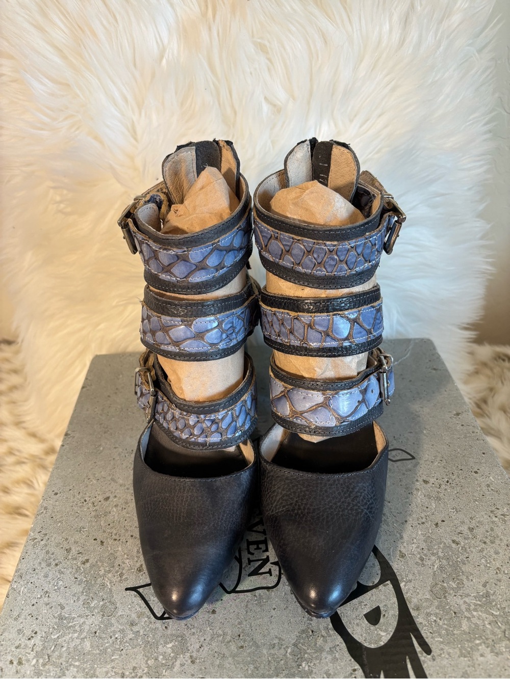 Freebird Navy Multi Jacklyn 8